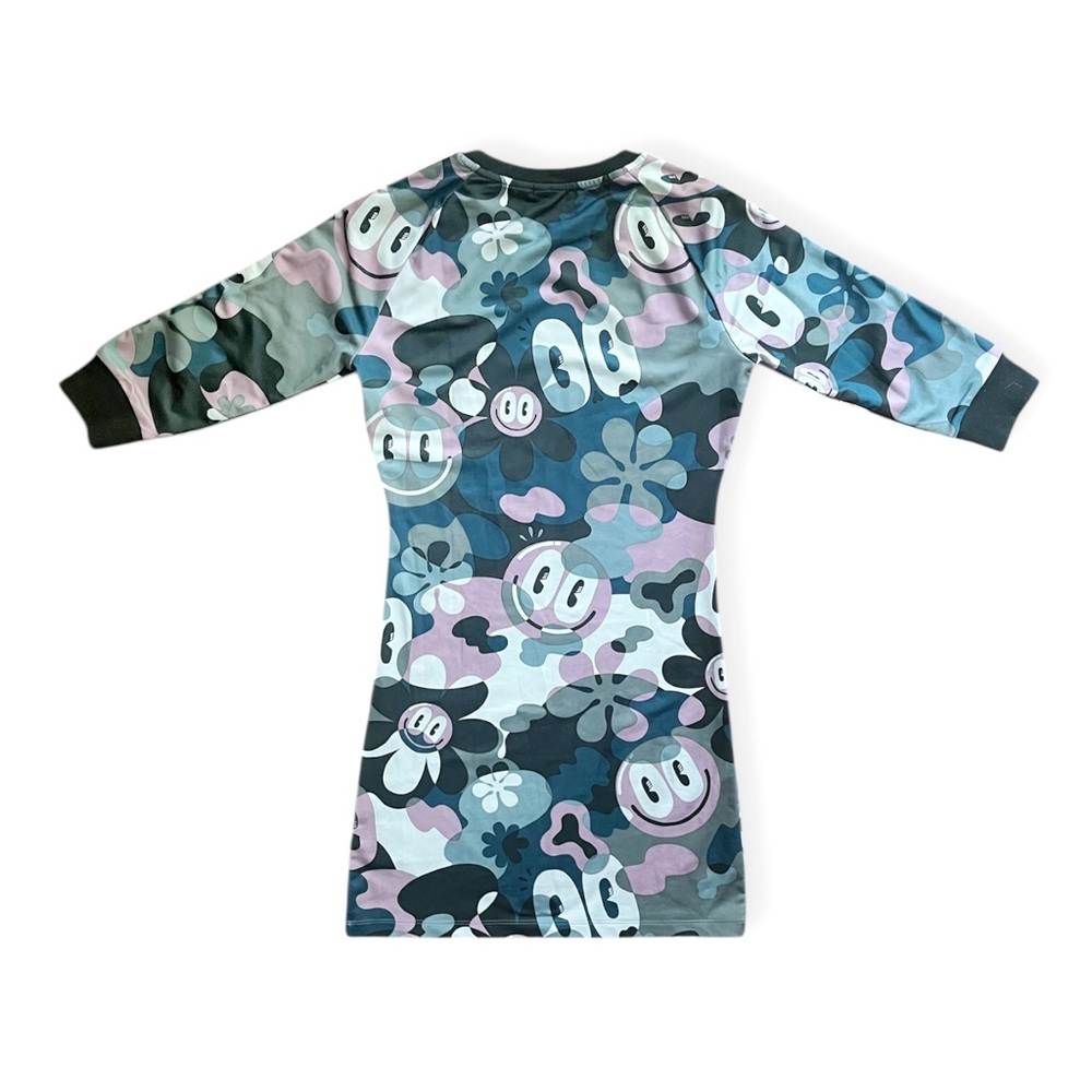 Adidas Originals X Hattie Stewart Trefoil 3 Stripes Camo Doodle Dress Size Med - Picture 10 of 15